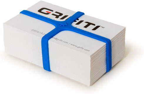 Grifiti Band Joes X Cross Style H-Band 10 Pack, 2 and 3 Inch Long Lasting Silicone Bands for Slim Wallet, Cards,