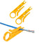 Mini Wire Stripper 3 Pack - Network Wire Stripper Punch Down Cutter for RJ45/Cat5/CAT-6 Data, Telephone & Computer UTP