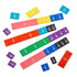 hand2mind Plastic Double-Sided Decimal and Fraction Tiles, Montessori Math Materials, Set of 51