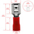 Baomain Female Quick Disconnects - Vinyl Insulated Spade Wire Connector Electrical Crimp Terminal 22-16 AWG 6.3mm 1/4"