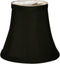 Royal Designs, Inc. CSO-1024-5BLK/WH Softback Bell Chandelier Shade, 3 x 5 x
