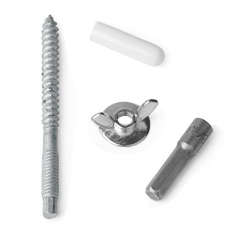 Bueyfolt 25 Packs 1/4"-20 x 2-1/4" Hurricane Anchor Kit, Hardware Installation for Fixing