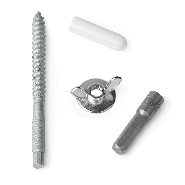 Bueyfolt 25 Packs 1/4"-20 x 2-1/4" Hurricane Anchor Kit, Hardware Installation for Fixing