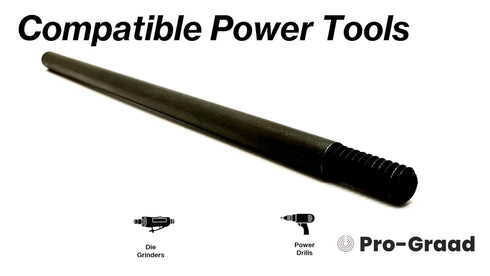 Pro-Graad EM-148 8 1/4" 8" 1/4"-20 Extension Shank for Quick Change Disc Pad Holders & Bore Polishers, Shank Mandrel x