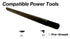 Pro-Graad EM-148 8 1/4" 8" 1/4"-20 Extension Shank for Quick Change Disc Pad Holders & Bore Polishers, Shank Mandrel x
