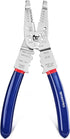 WORKPRO Wire Strippers Cutter, 8-inch Long Nose Wire Stripping Tool, Stainless Steel Wire Crimping Tools & Pliers,
