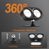 3 3 360 Use2 Packs IMAGE Dual Cylinder LED Wall Light, Super Bright Wireless Lamp, USB Port, Color Temperatures