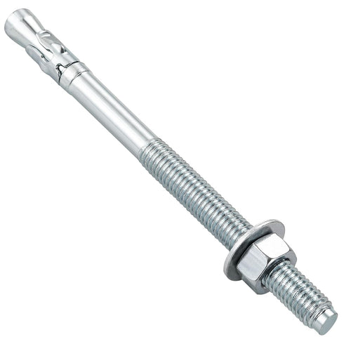 10Pcs 5/16x5" Standard Fasteners for Heavy-Duty Zinc Wedge Anchors for Cement and Concrete