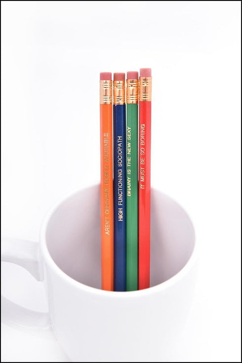 Sherlock Holmes BBC - Inspirational Pencils Engraved with Funny and Motivational Sayings for School