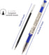 BEMLP Gel Ink Pen Extra Fine Point Pens, 0.35mm Blue Premium Liquid Ink Rollerball Pens, Quick-Drying, 12 Pieces