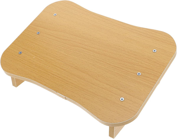Vaguelly Wooden Footstool Nonslip Surface Portable Step Stool for Office Kitchen and