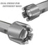 Tub Drain Remover Wrench, Heavy Duty Drain Wrench Aluminum Alloy Wrench for Install and Remove Most Bath and Shower Drains by WBJKZJD