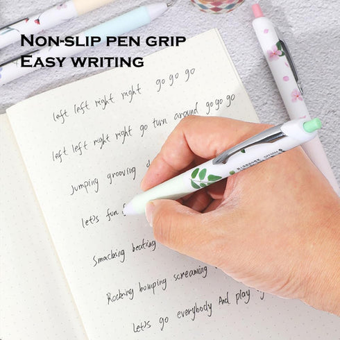 DUNBONG Flower Style Water-based Neutral Pen - 0.5mm Fine Point Gel Ink Ballpoint Pen - Pack of 4