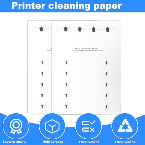Fukaisu 30Pcs 11.2x8.26in Printer Cleaning Sheets, Universal Cleaning Paper for Inkjet Printers Removes Dust & Debris
