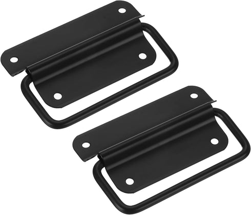 uxcell Chest Handles, 2Pcs Stainless Steel Folding Handle, Pull Handles for Wooden Box, Tool Box, Industrial Equipment