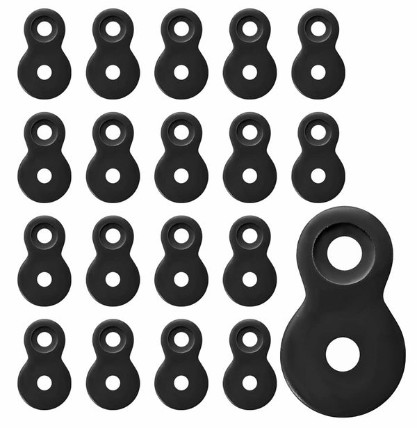Figure 8 Fastener, Heavy Duty Table Top Fasteners, Desktop Clips Connector Bracket (Black) (20)