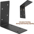 4 PCS Heavy Duty Steel Corner Brackets, 6"x6"x3"L Right Angle Bracket, Metal Joint Timber Connector Support for Wood