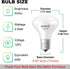 E17 R14 Bulb, 4W (40W Bulb, E17 5000K, 400 Dimmable, Pack 6 Maelsrlg LED Equivalent) Mini Reflector Floodlight Light