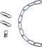 Metal Lighting Chian, Heavy Pendant Lamp Fixture Chain (56",Silver)