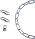 Metal Lighting Chian, Heavy Pendant Lamp Fixture Chain (56",Silver)