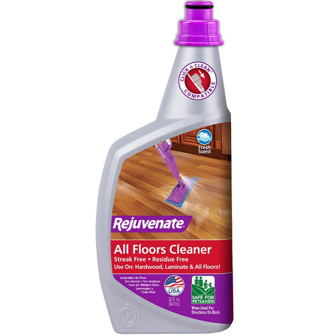 Rejuvenate 32oz Professional Wood Floor Restorer and Polish with Durable Finish Easy Mop On Application High Gloss