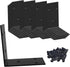 Aufuga (16) L Bracket,Raised Garden Bed Corner Brackets,Heavy Duty Corner Brace,Stainless Steel Shelf Bracket,Black