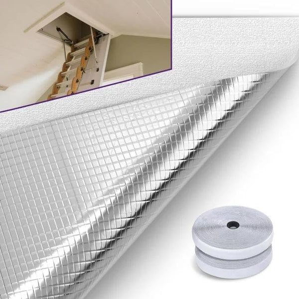 Mxclimate Attic Stairs Insulation Cover ,Aluminum Heat Insulation Sheet Cover for Ceiling