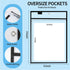 6 (10" 13"), Ufamrine Pcs Dry Erase Pockets Sleeves Black, Job Ticket Holders * Reusable Plastic Sleeves for Teacher