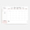 Bliss Collections Monthly Planning Pad - To Do List Notebook, Undated Tear-Off Sheets Notepad, Work Calendar,