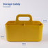 BLUE GINKGO Multipurpose Caddy Organizer - Stackable Plastic Caddy with Handle | Desk, Makeup, Dorm Caddy, Classroom Art Organizers (Made in Korea) - Yellow by BLUE GINKGO