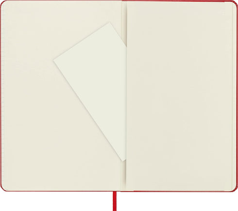Moleskine Classic Notebook, Hard Cover, Large (5" x 8.25") Squared/Grid, Scarlet Red, 240 Pages