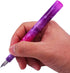 Fountain Pen Fine Nib & Glass Dip Pen Gradient Violet Celluloid, Mini Pocket Travel Writing Gift Pen for Business