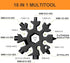 Gifts for Men, FODARSAI 18-in-1 Snowflake Multi Tool, Stocking Stuffers for Men, Cool Camping Tool Gadgets for Men, Unique Gifts for Dad, Husband, Boyfriend (Black) by FODARSAI