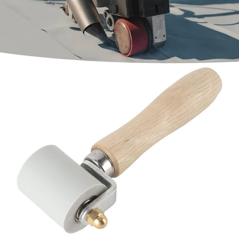 45mm Silicone Seam Roller, Ergonomic Hand Pressure Tool for PVC Roofing Tape, Gray Width 45mm/1.8in