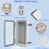 Outdoor Waterproof Electrical Box - IP67 ABS Plastic Junction Box with Hinged Cover, Mounting Plate, Wall Bracket,