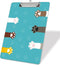 Plastic A4 Clipboards - Cute Standard Letter Size Clipboard for Teacher, Kids, Lightweight Decorative Clip Boards for