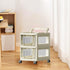 Generic 2/3/4-Tier Rolling Storage Cart Multi-Purpose Organizer for Kitchen, Bathroom & Living Room, Transparent