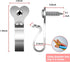 60 Packs Dreecy String Light Hooks for Outside Stainless Steel Outdoor Light Hanger Hooks for Outdoor String Lights