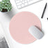 Hsurbtra Premium-Textured Small Round Mouse Pad, 8.7 x 8.7 Inch Pink, Anti-Slip Waterproof Rubber for Office