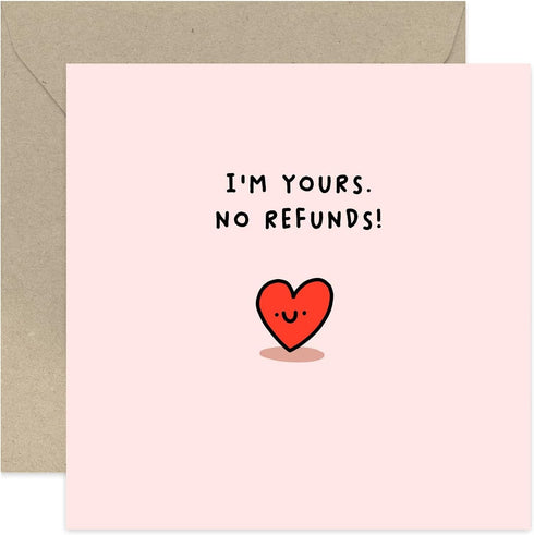 Old English Co. Sweet Funny Valentines Card for Boyfriend or Girlfriend -
