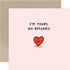 Old English Co. Sweet Funny Valentines Card for Boyfriend or Girlfriend -