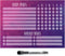 Dry Erase Whiteboard Task Planner with Removable Adhesive Decal, Fine-Tip Magnetic Marker Included (9 x 12 inches,