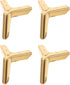 HOOWIFFY 4pcs Titanium Metal Furniture Triangle Legs 100mm Height for Sofa Cabinet Bedside