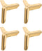 4pcs Metallic Finish Triangle Furniture Legs 100mm Metal Support Feet for Sofa,