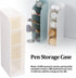 Zerodis Vertical Pen Organizer - White Desk Organizer Pen Holder for Office, School, Home & Art Supplies