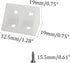 PDETVEO 20PCS 1.29" 0.74" x Plastic Corner Brackets with Screws, L Shape Right Angle Support Brace, White Shelf