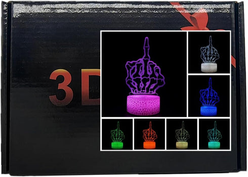 DNTESR 3D 7 16 Optical Illusion Night Lights Visual Creative LED Desk Lamp Remote Control and Touch Control or Colors