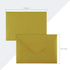 Granhoolm 100 Pack 5x7 A7 Invitation Envelopes, V Flag 5.25 x 7.25 for Weddings, Parties, Greeting Cards (Gold Pearl)