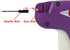 PAG Standard Tagging Gun for Clothing, Price Tag Attacher Gun with 5 Needles and 2000 2-inch Barbs Fasteners, Purple
