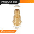 5-Pack Brass Press Fitting Adapter, 3/4" PRESS x 3/4" PEX-A Coupling